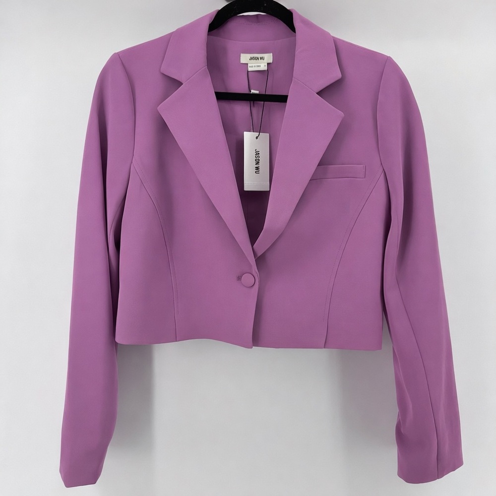 NWT Jason Wu crop Lavender Blazer Sz S